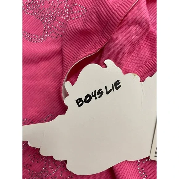 Boys Lie Urban Outfitters Be Mine Diamante Maxi Dress Womens Small Pink Angels - Picture 6 of 14